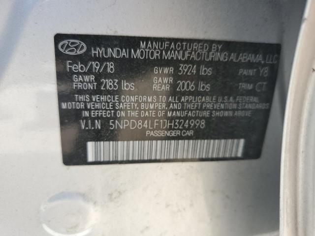 2018 HYUNDAI ELANTRA - 5NPD84LF1JH324998