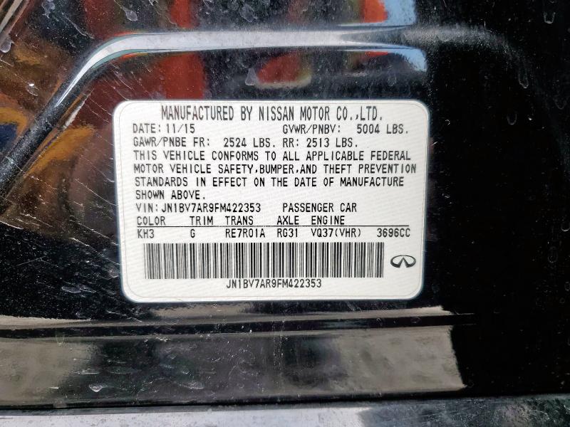 2015 INFINITI Q50 BASE - JN1BV7AR9FM422353