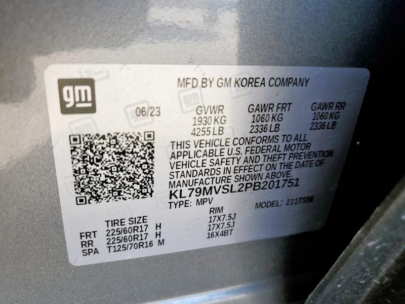 2023 CHEVROLET TRAILBLAZE - KL79MVSL2PB201751