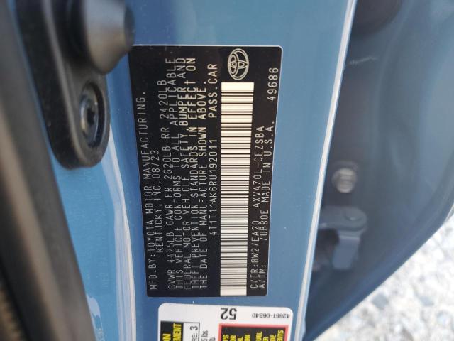 2024 TOYOTA CAMRY SE NIGHT SHADE 4T1T11AK6RU192011