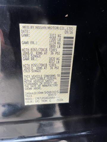 2017 NISSAN TITAN S - 1N6AA1EJ0HN508005
