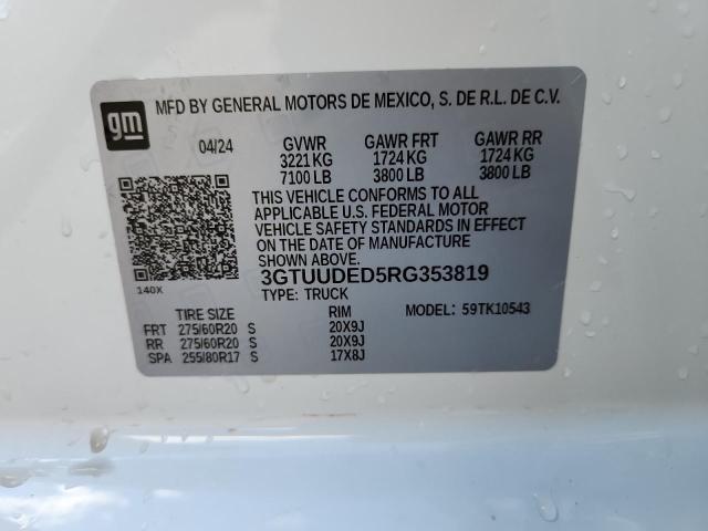 2024 GMC SIERRA K15 - 3GTUUDED5RG353819