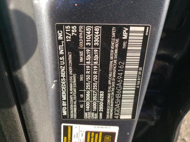 2016 MERCEDES-BENZ GLE 350 4M 4JGDA5HB6GA694162