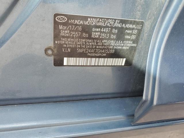 2016 HYUNDAI SONATA SE 5NPE24AF7GH415288