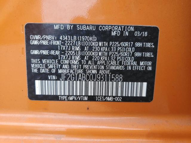 2018 SUBARU CROSSTREK JF2GTABC0J9311588