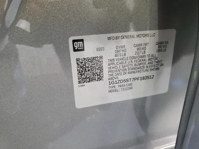 2023 CHEVROLET MALIBU LT 1G1ZD5ST7PF183512
