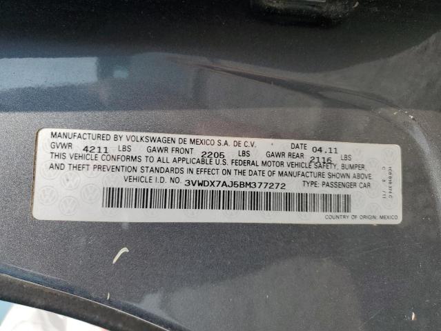 2011 VOLKSWAGEN JETTA SE - 3VWDX7AJ5BM377272