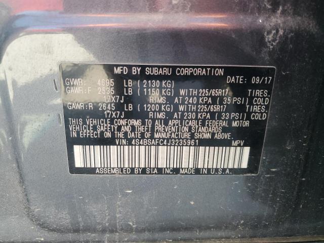 2018 SUBARU OUTBACK 2. 4S4BSAFC4J3235961