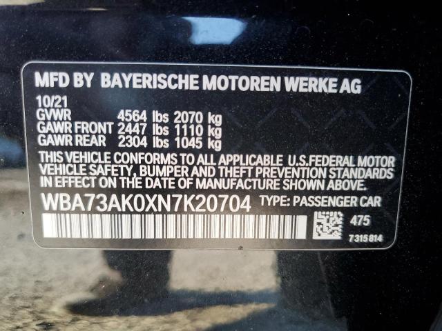 2022 BMW 228XI WBA73AK0XN7K20704