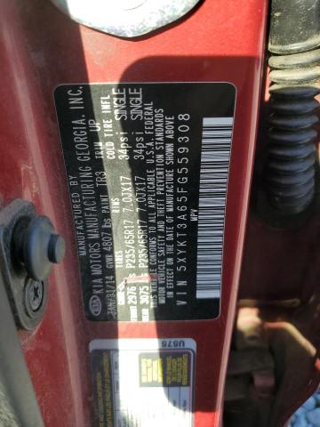 2015 KIA SORENTO LX 5XYKT3A65FG559308