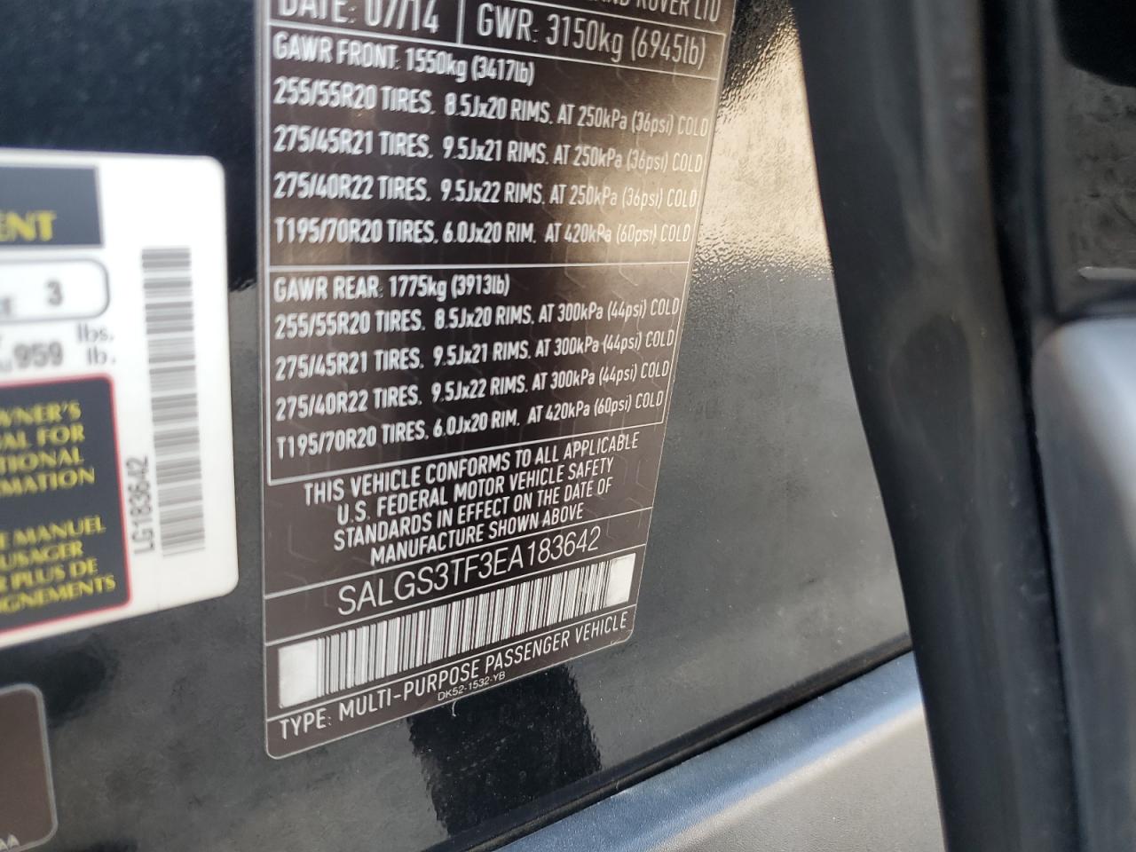 LAND ROVER RANGE ROVER SUPERCHARGED