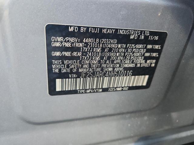 2017 SUBARU FORESTER 2.5I LIMITED - JF2SJARC4HH510116