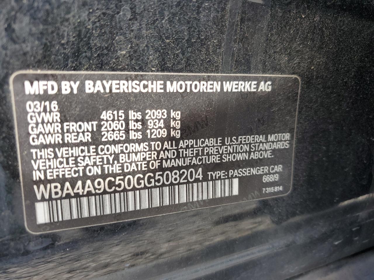 BMW 4 SERIES GRAN COUPE I GRAN COUPE SULEV