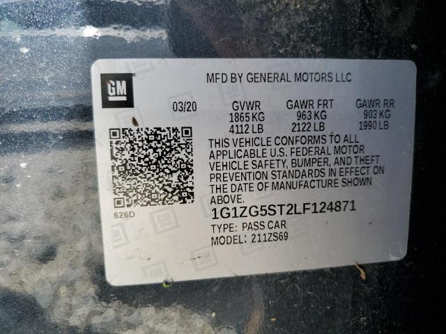 2020 CHEVROLET MALIBU RS 1G1ZG5ST2LF124871