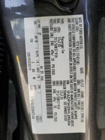 2017 FORD FOCUS SEL 1FADP3H29HL289254