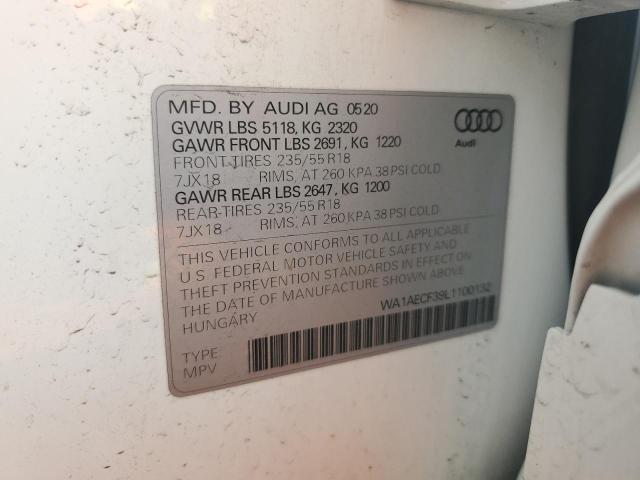 2020 AUDI Q3 PREMIUM WA1AECF39L1100132