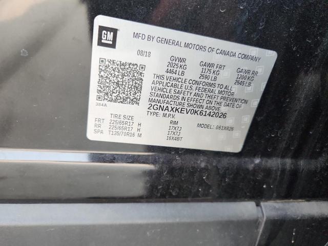 2019 CHEVROLET EQUINOX LT 2GNAXKEV0K6142026