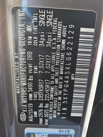 2020 KIA SORENTO S - 5XYPG4A5XLG622129