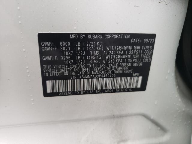 2023 SUBARU ASCENT 4S4WMAAD3P3460425