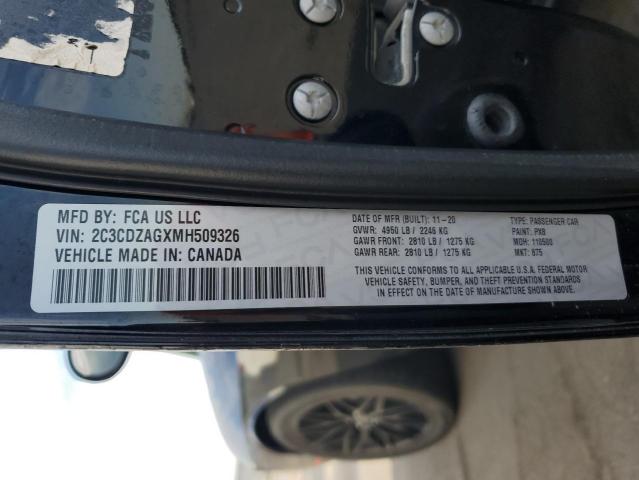 2021 DODGE CHALLENGER SXT 2C3CDZAGXMH509326