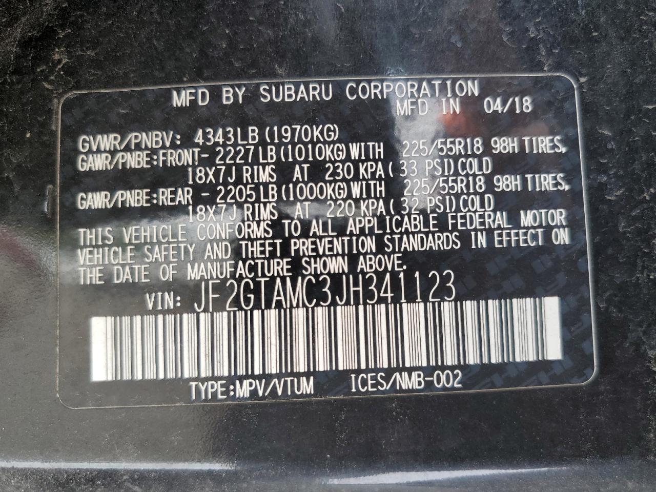 SUBARU CROSSTREK LIMITED