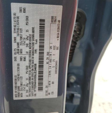 2025 FORD RANGER XLT - 1FTER4HH5SLE24658