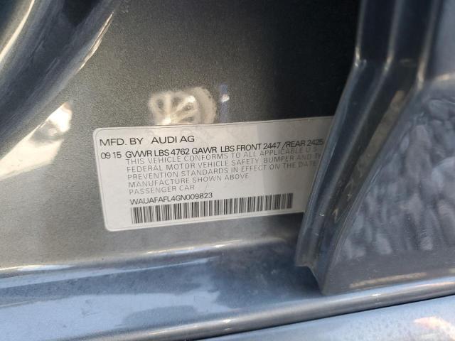 2016 AUDI A4 PREMIUM WAUAFAFL4GN009823