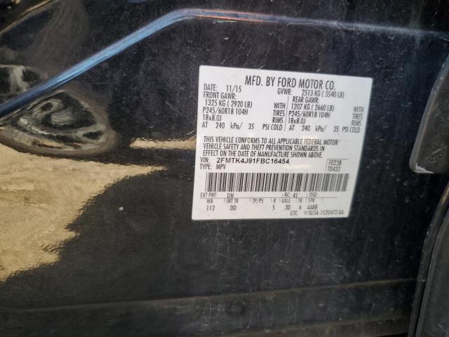 2015 FORD EDGE SEL 2FMTK4J91FBC16454