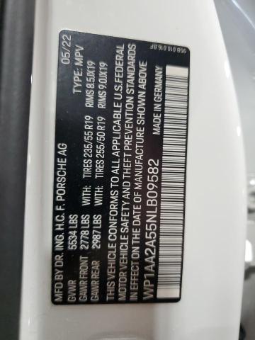 2022 PORSCHE MACAN WP1AA2A55NLB09582