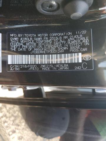 2023 TOYOTA COROLLA LE JTDBDMHE1P3001249
