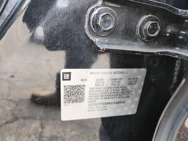 2019 CHEVROLET IMPALA LT 1G11Z5SA9KU142669