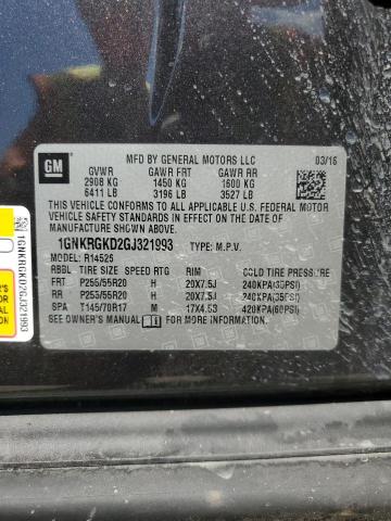 2016 CHEVROLET TRAVERSE L - 1GNKRGKD2GJ321993