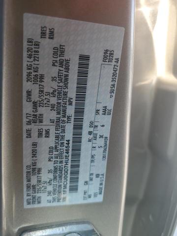 2017 FORD ESCAPE SE 1FMCU0GD7HUE46544