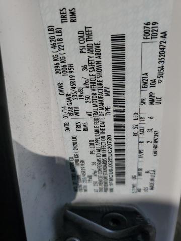 2014 FORD ESCAPE TIT - 1FMCU0JX2EUC20720