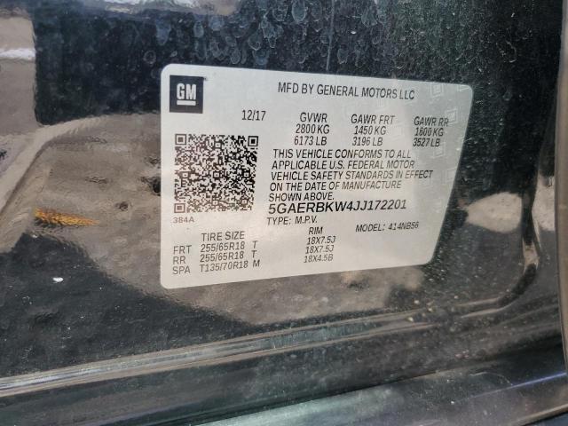 2018 BUICK ENCLAVE ES 5GAERBKW4JJ172201