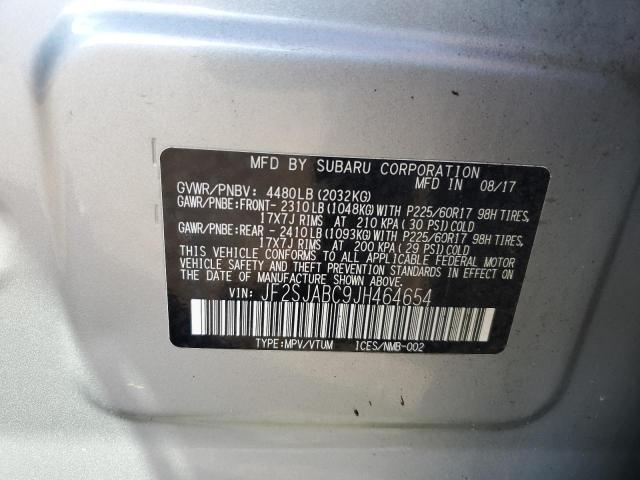 2018 SUBARU FORESTER 2.5I JF2SJABC9JH464654