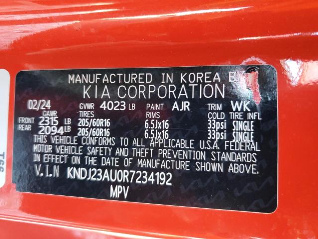 2024 KIA SOUL LX - KNDJ23AU0R7234192