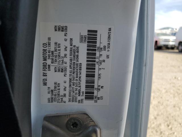 2019 FORD TRANSIT CONNE NM0LS7F25K1418959