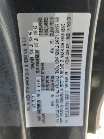2017 TOYOTA YARIS IA 3MYDLBYV8HY192811
