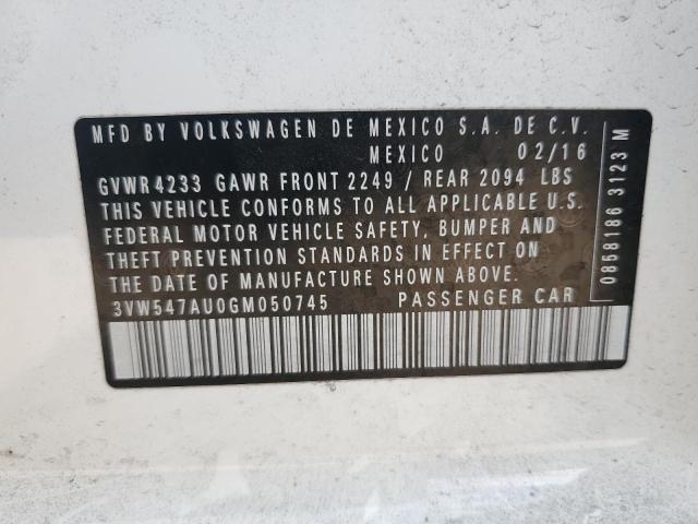 2016 VOLKSWAGEN GTI S/SE - 3VW547AU0GM050745