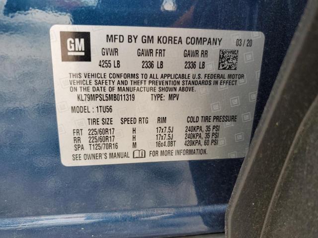 2021 CHEVROLET TRAILBLAZE KL79MPSL5MB011319