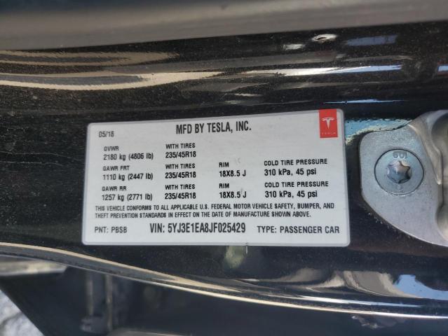 2018 TESLA MODEL 3 #3258817852