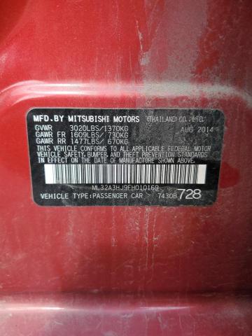 2015 MITSUBISHI MIRAGE DE ML32A3HJ9FH010169