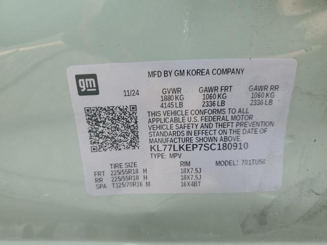 2025 CHEVROLET TRAX ACTIV KL77LKEP7SC180910