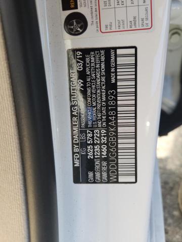 2019 MERCEDES-BENZ S 450 WDDUG6GB9KA481893