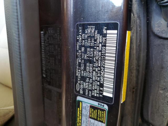 2016 HYUNDAI SANTA FE S KM8SMDHF2GU151899