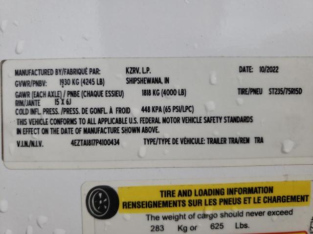 2023 KZ I ESCAPE TRAVEL TRAILE #3316735398