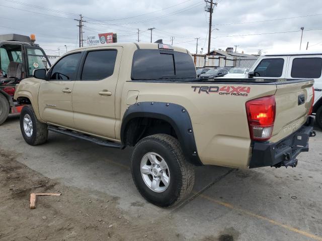 TOYOTA TACOMA DOU 2017 tan crew pic gas 3TMCZ5AN4HM055411 photo #3