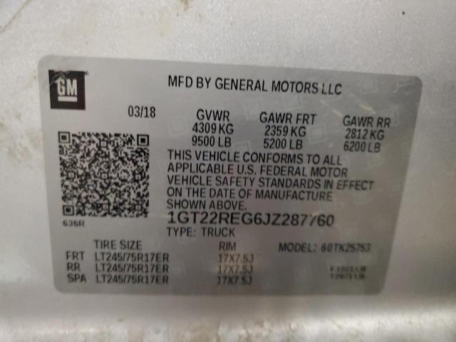 2018 GMC SIERRA K25 1GT22REG6JZ287760