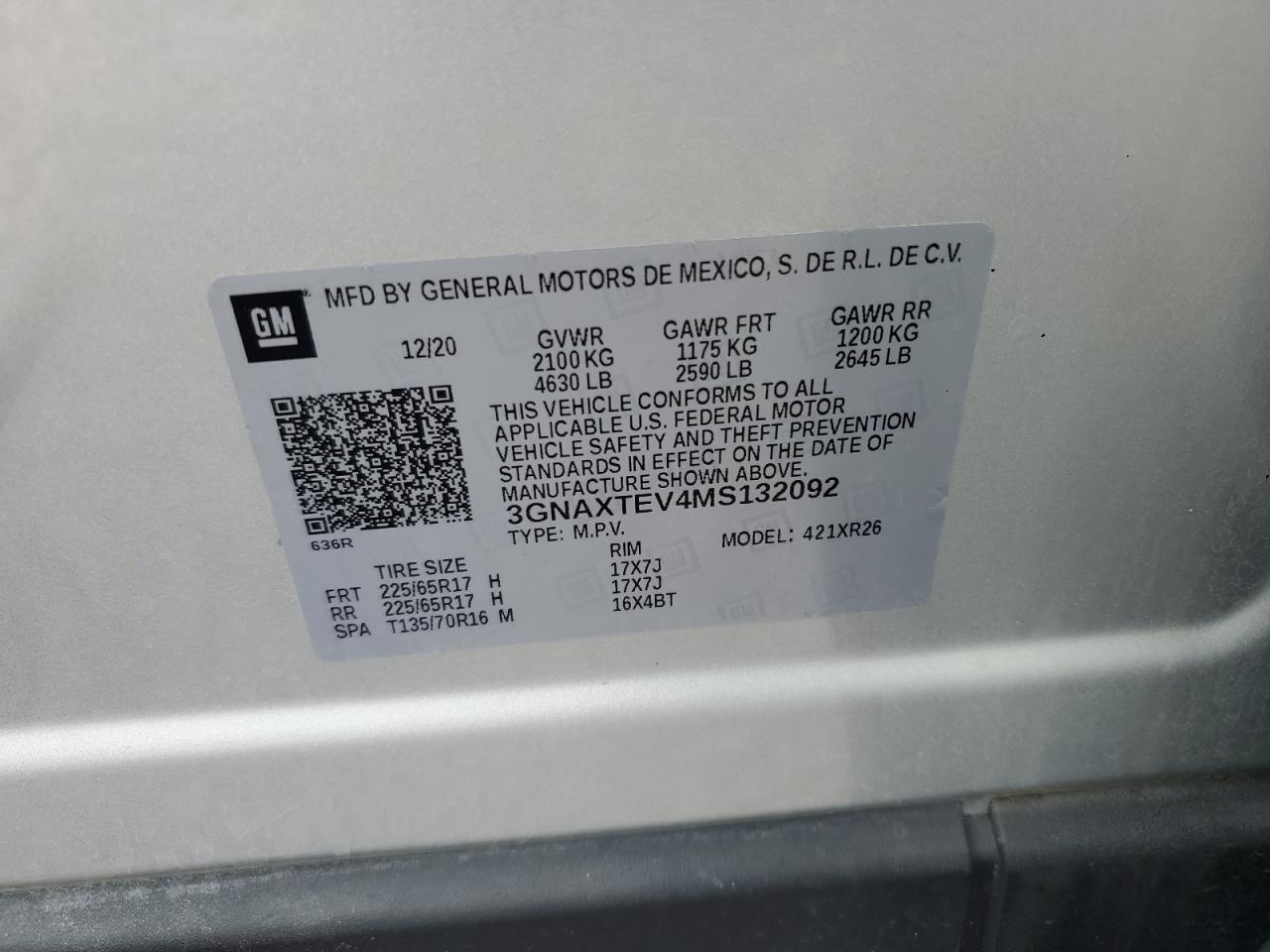 CHEVROLET EQUINOX LT